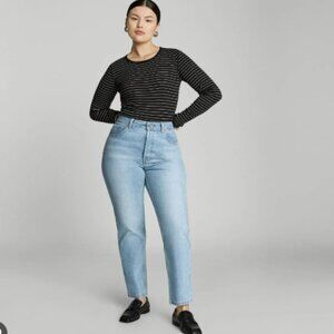 NWT Everlane Curvy 90s Cheeky Straight Jeans Light Wash size 26 high rise